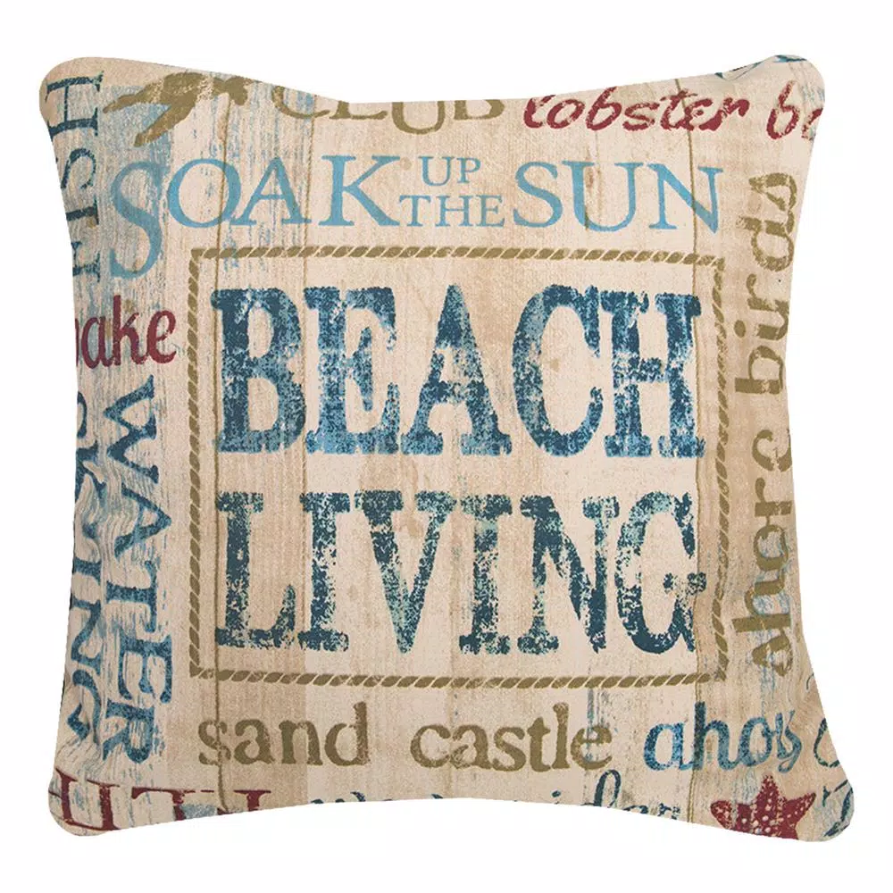 Throw Pillows Heritage Lace Beach Living Multicolored Striped 18 In X 18 In Throw Pillow Cover 6 Throw Pillows Heritage Lace Beach Living Multicolored Striped 18 In X 18 In Throw Pillow Cover - Image 4