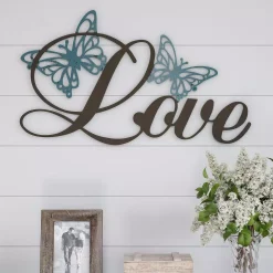 Wall Signs Lavish Home “Love” Metal Cutout Sign -SAFAVIEH Shop multi lavish home wall signs hw0200056 31 1000
