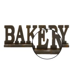 Decorative Letters LITTON LANE 23 In. X 8 In. Kitchen Whimsy “BAKERY” Table Wood Sign -SAFAVIEH Shop multi litton lane decorative letters 97295 4f 1000