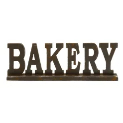 Decorative Letters LITTON LANE 23 In. X 8 In. Kitchen Whimsy “BAKERY” Table Wood Sign -SAFAVIEH Shop multi litton lane decorative letters 97295 c3 1000