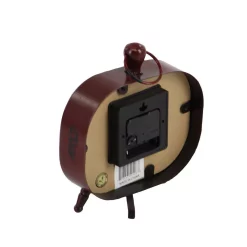 Table Clocks LITTON LANE Classic Rounded Rectangle Iron Table Clock In Distressed Red And Black Or White (3-Pack) -SAFAVIEH Shop multi litton lane table clocks 52526 66 1000