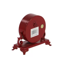 LITTON LANE 7 In. X 7 In. Burgundy Red And Mint Green Round Table Clocks On Rectangular Scrollwork-Designed Base (Set Of 2) -SAFAVIEH Shop multi litton lane table clocks 52566 66 1000