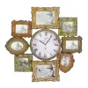 Wall Clocks LITTON LANE 25 In. X 25 In. Metal Photo Frame And Wall Clock -SAFAVIEH Shop multi litton lane wall clocks 68412 64 1000