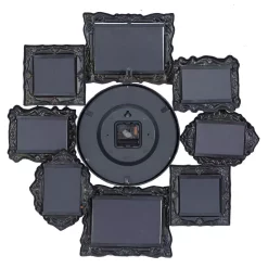 Wall Clocks LITTON LANE 25 In. X 25 In. Metal Photo Frame And Wall Clock -SAFAVIEH Shop multi litton lane wall clocks 68412 66 1000