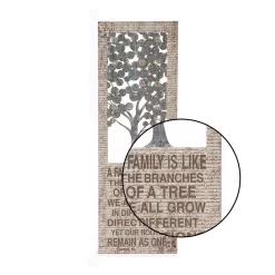 Wall Signs LITTON LANE 12 In. X 36 In. Shabby Chic “A Family Is Like The Branches” Inspirational Statement Wall Decor -SAFAVIEH Shop multi litton lane wall signs 54457 4f 1000