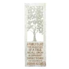 Wall Signs LITTON LANE 12 In. X 36 In. Shabby Chic “A Family Is Like The Branches” Inspirational Statement Wall Decor