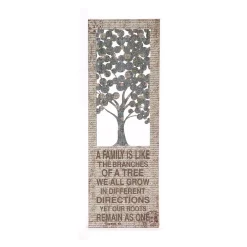 Wall Signs LITTON LANE 12 In. X 36 In. Shabby Chic “A Family Is Like The Branches” Inspirational Statement Wall Decor -SAFAVIEH Shop multi litton lane wall signs 54457 c3 1000