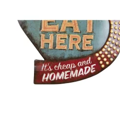 Wall Signs 3R Studios 16 In. H X 15 In. W “Eat Here” Retro Wall Art -SAFAVIEH Shop multicolor 3r studios wall signs da3913 4f 1000