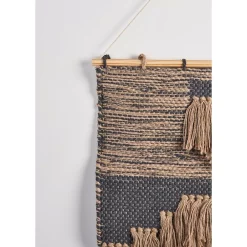 Wall Accents LR Home Rustic Natural / Black Fringed Wall Tapestry -SAFAVIEH Shop natural black lr home tapestries wallh80226bkn1622 1f 1000