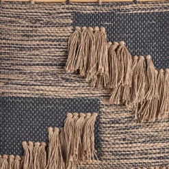 Wall Accents LR Home Rustic Natural / Black Fringed Wall Tapestry -SAFAVIEH Shop natural black lr home tapestries wallh80226bkn1622 c3 1000