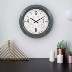 Wall Clocks La Crosse Technology 18 In. Hamilton Indoor/Outdoor Metal Analog Quartz Clock 10 Wall Clocks La Crosse Technology 18 In. Hamilton Indoor/Outdoor Metal Analog Quartz Clock -SAFAVIEH Shop navy blue la crosse technology wall clocks 433 3838 1f 1000