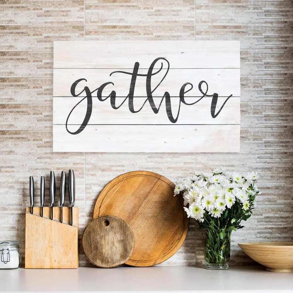 Wall Signs P Graham Dunn Gather Wood Pallet Individual Wooden Art 4 Wall Signs P Graham Dunn Gather Wood Pallet Individual Wooden Art - Image 2