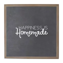 Memo Boards Petal Lane Chalk Happiness Is Homemade Rustic Brown Frame Magnetic Memo Board