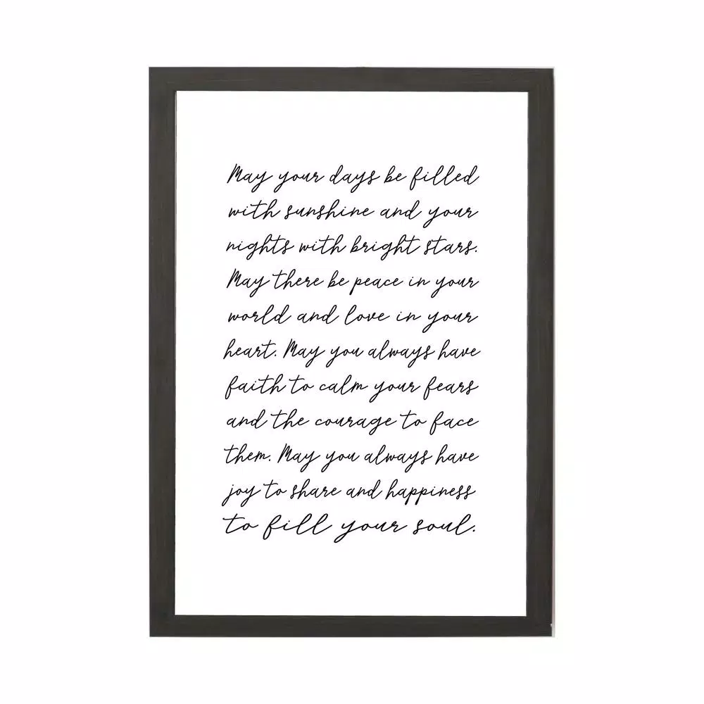 Memo Boards Petal Lane May Your Days Be Filled, Ebony Frame, Magnetic Memo Board 3 Memo Boards Petal Lane May Your Days Be Filled, Ebony Frame, Magnetic Memo Board