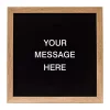Memo Boards Petal Lane Letterlove With 150 White Magnetic Letters, Rustic Brown Frame, Magnetic Memo Board