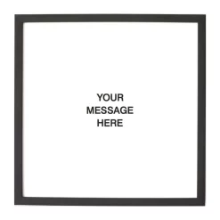 Memo Boards Petal Lane Letterlove With 150 Black Magnetic Letters, Ebony Frame, Magnetic Memo Board