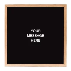 Memo Boards Petal Lane Letterlove With 150 White Magnetic Letters, Rustic Brown Frame, Magnetic Memo Board