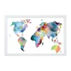 Memo Boards Petal Lane Watercolor World Map White Frame Magnetic Memo Board -SAFAVIEH Shop petal lane memo boards mb9301 64 1000
