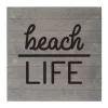 Memo Boards Petal Lane Beach Life Slat Board, Gray/White Letters, Memo Board -SAFAVIEH Shop petal lane memo boards ns3067 64 1000