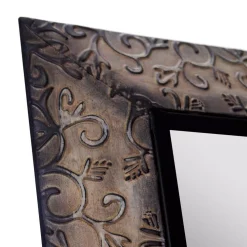 Floor Mirrors Pinnacle Oversized Antique Bronze Metal Modern Mirror (66.5 In. H X 20.1 In. W) -SAFAVIEH Shop pinnacle floor mirrors 18fm1498e 31 1000