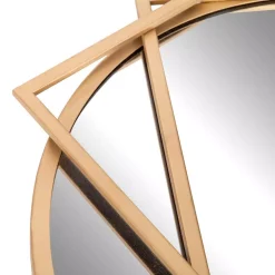 Wall Mirrors Pinnacle Medium Round Gold Modern Mirror (24 In. H X 21 In. W) -SAFAVIEH Shop pinnacle wall mirrors 1805 3799 1f 1000