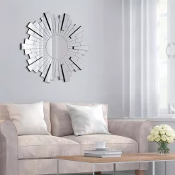 Wall Mirrors Pinnacle Medium Sunburst Silver Beveled Glass Contemporary Mirror (36 In. H X 36 In. W) 13 Wall Mirrors Pinnacle Medium Sunburst Silver Beveled Glass Contemporary Mirror (36 In. H X 36 In. W) -SAFAVIEH Shop pinnacle wall mirrors 18fp1492e 31 1000