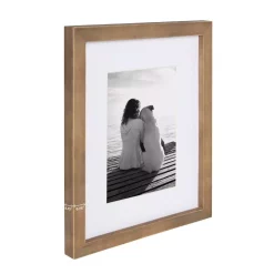 Picture Frames DesignOvation Gallery 5 In. X 7 In. Matted To 3.5 In. X 5 In. Rustic Brown Wood Picture Frame (Set Of 4) -SAFAVIEH Shop rustic brown designovation picture frames 212315 4f 1000