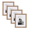 Picture Frames DesignOvation Gallery 8 In. X 10 In. Matted To 5 In. X 7 In. Rustic Brown Wood Picture Frame (Set Of 4)