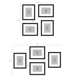 Picture Frames DesignOvation Gallery 8 In. X 10 In. Matted To 5 In. X 7 In. Rustic Brown Wood Picture Frame (Set Of 4) -SAFAVIEH Shop rustic brown designovation picture frames 212316 76 1000