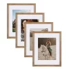 Picture Frames DesignOvation Gallery 11 In. X 14 In. Matted To 8 In. X 10 In. Rustic Brown Wood Picture Frame (Set Of 4)