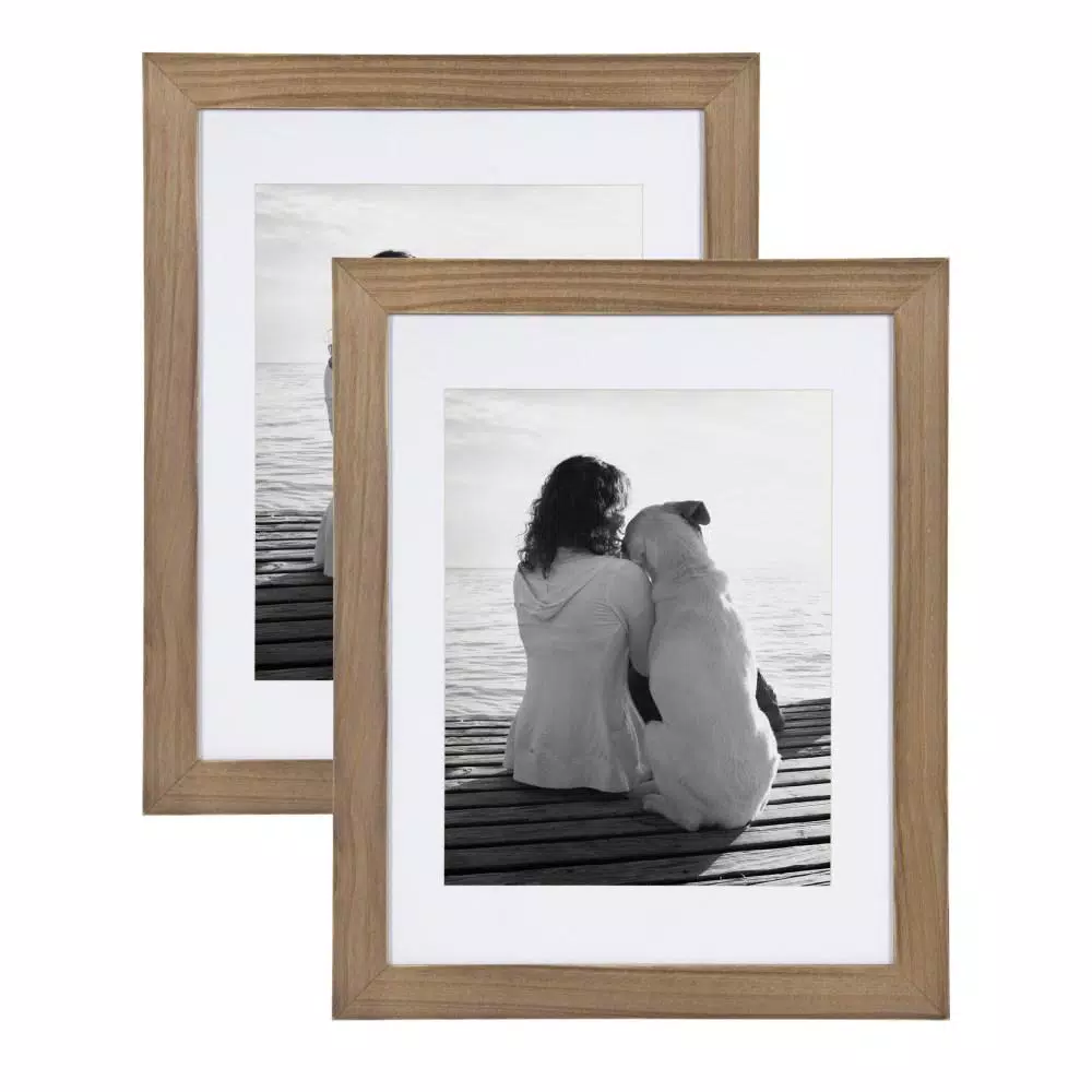 Picture Frames DesignOvation Museum 14 In. X 18 In. Matted To 11 In. X 14 In. Rustic Brown Picture Frame (Set Of 2) 3 Picture Frames DesignOvation Museum 14 In. X 18 In. Matted To 11 In. X 14 In. Rustic Brown Picture Frame (Set Of 2)