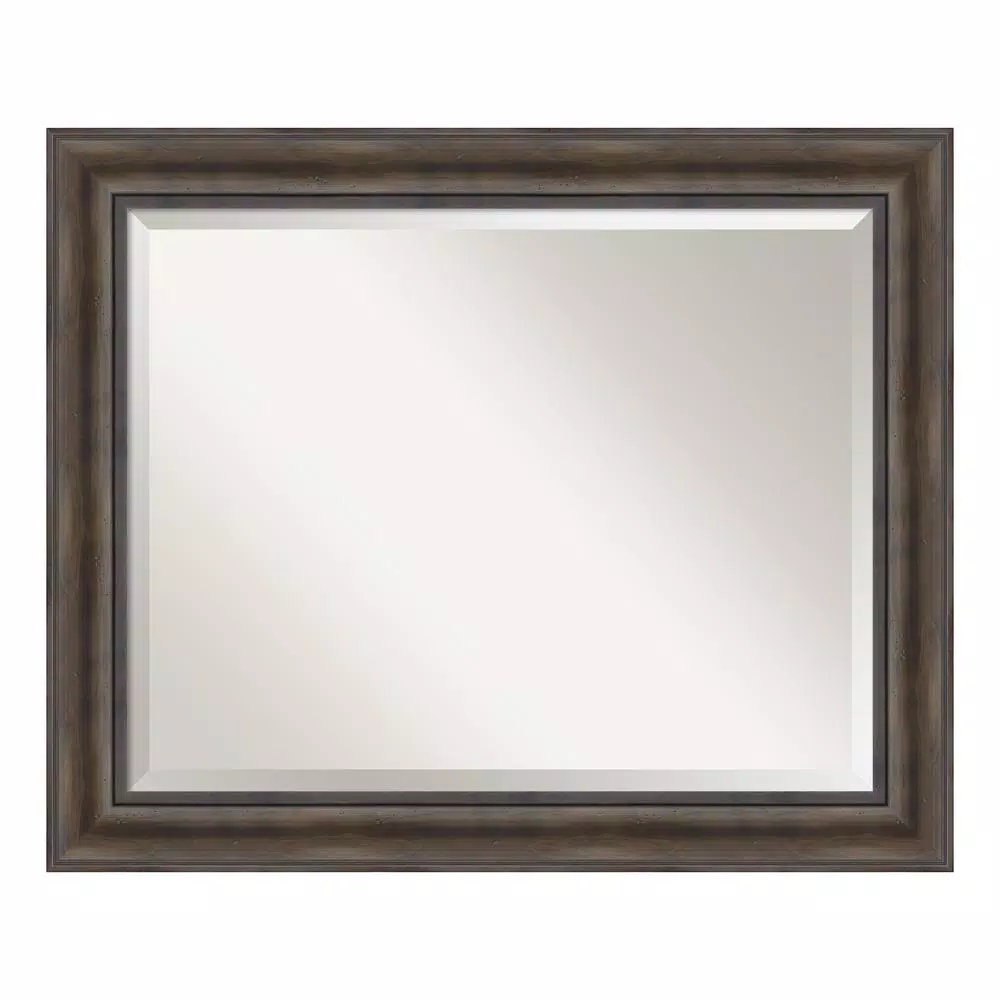 Mirrors Amanti Art Rustic 34 In. W X 28 In. H Framed Rectangular Bathroom Vanity Mirror In Rustic Pine 6 Mirrors Amanti Art Rustic 34 In. W X 28 In. H Framed Rectangular Bathroom Vanity Mirror In Rustic Pine - Image 4