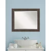 Mirrors Amanti Art Rustic 34 In. W X 28 In. H Framed Rectangular Bathroom Vanity Mirror In Rustic Pine