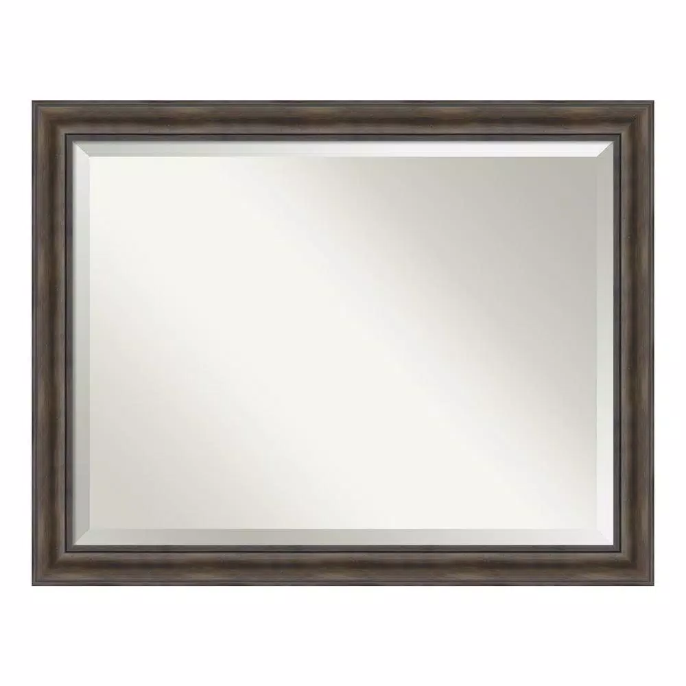 Mirrors Amanti Art Rustic 46 In. W X 36 In. H Framed Rectangular Beveled Edge Bathroom Vanity Mirror In Rustic Pine 6 Mirrors Amanti Art Rustic 46 In. W X 36 In. H Framed Rectangular Beveled Edge Bathroom Vanity Mirror In Rustic Pine - Image 4