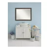 Mirrors Amanti Art Rustic 46 In. W X 36 In. H Framed Rectangular Beveled Edge Bathroom Vanity Mirror In Rustic Pine -SAFAVIEH Shop rustic pine amanti art mirrors dsw3940063 64 1000