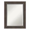 Mirrors Amanti Art Rustic 23 In. W X 29 In. H Framed Rectangular Beveled Edge Bathroom Vanity Mirror In Rustic Pine