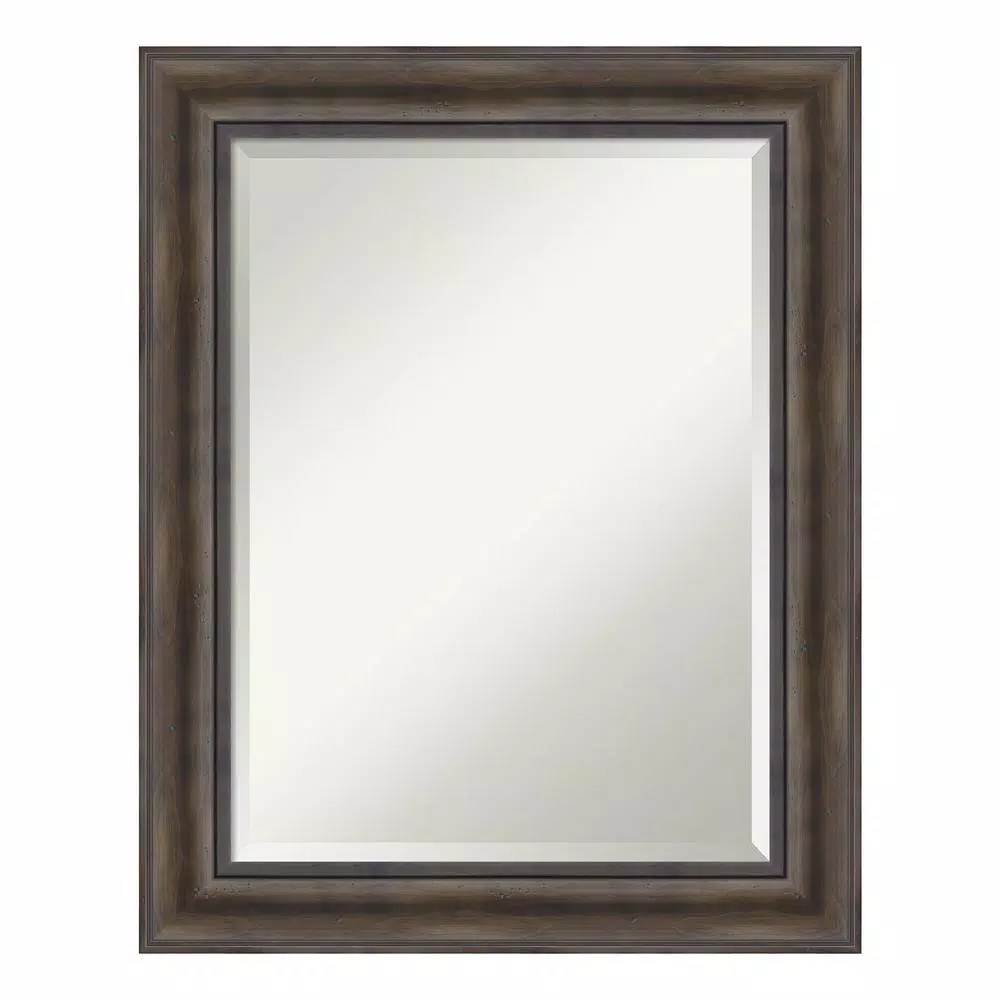 Mirrors Amanti Art Rustic 23 In. W X 29 In. H Framed Rectangular Beveled Edge Bathroom Vanity Mirror In Rustic Pine 3 Mirrors Amanti Art Rustic 23 In. W X 29 In. H Framed Rectangular Beveled Edge Bathroom Vanity Mirror In Rustic Pine
