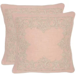 Throw Pillows Safavieh Florentine Petal Geometric Down Alternative 20 In. X 20 In. Throw Pillow (Set Of 2)