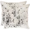 Throw Pillows Safavieh Nars White And Charcoal Grey Graphic Down Alternative 20 In. X 20 In. Throw Pillow (Set Of 2) -SAFAVIEH Shop safavieh throw pillows pil154a 2020 set2 64 1000
