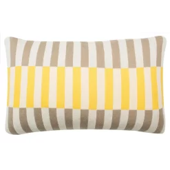 Throw Pillows Safavieh Stone Yellow Natural Striped Down Alternative 12 In. X 20 In. Throw Pillow -SAFAVIEH Shop safavieh throw pillows pls181a 1220 c3 1000