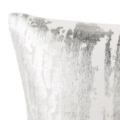 Throw Pillows Safavieh Metallic Splatter White Striped Down Alternative 20 In. X 20 In. Throw Pillow -SAFAVIEH Shop safavieh throw pillows pls954a 2020 4f 1000