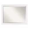 Mirrors Amanti Art Corvino 45 In. W X 35 In. H Framed Rectangular Beveled Edge Bathroom Vanity Mirror In Satin White
