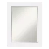Mirrors Amanti Art Corvino 23 In. W X 29 In. H Framed Rectangular Beveled Edge Bathroom Vanity Mirror In Satin White -SAFAVIEH Shop satin white amanti art mirrors dsw4016469 64 1000