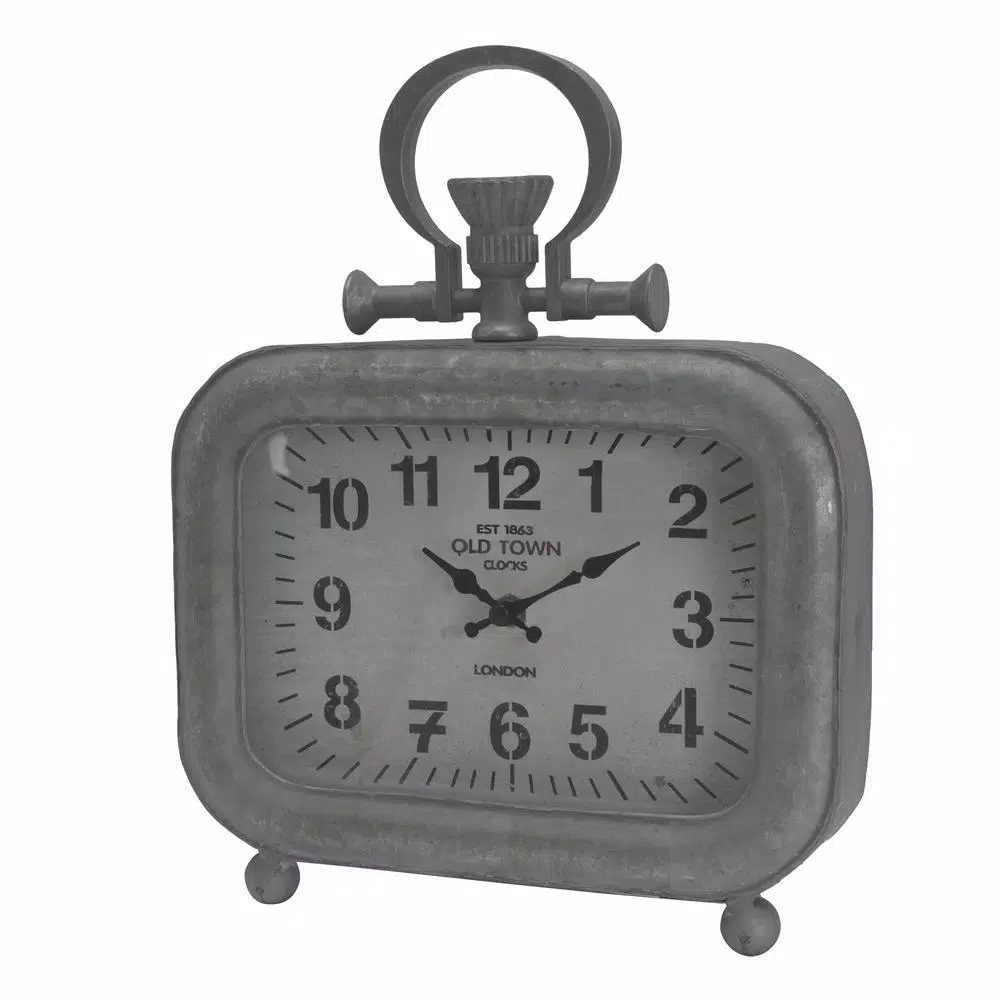 Table Clocks A & B Home Old Town Short Table Clock – Silver 3 Table Clocks A & B Home Old Town Short Table Clock – Silver