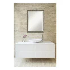 Mirrors Amanti Art Parisian 20 In. W X 26 In. H Framed Rectangular Beveled Edge Bathroom Vanity Mirror In Silver 11 Mirrors Amanti Art Parisian 20 In. W X 26 In. H Framed Rectangular Beveled Edge Bathroom Vanity Mirror In Silver -SAFAVIEH Shop silver amanti art mirrors dsw4016432 31 1000