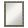 Mirrors Amanti Art Parisian 20 In. W X 26 In. H Framed Rectangular Beveled Edge Bathroom Vanity Mirror In Silver -SAFAVIEH Shop silver amanti art mirrors dsw4016432 64 1000