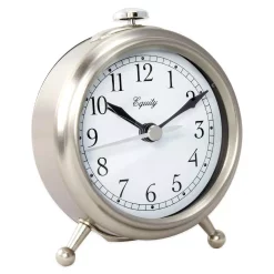 Table Clocks Equity By La Crosse Small 3 In. Metal Quartz Alarm Table Clock -SAFAVIEH Shop silver equity by la crosse table clocks 25655 4f 1000