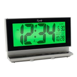 Table Clocks Equity By La Crosse Large 2 In. LCD Alarm Table Clock With Night Vision Technology -SAFAVIEH Shop silver equity by la crosse table clocks 30041 1f 1000