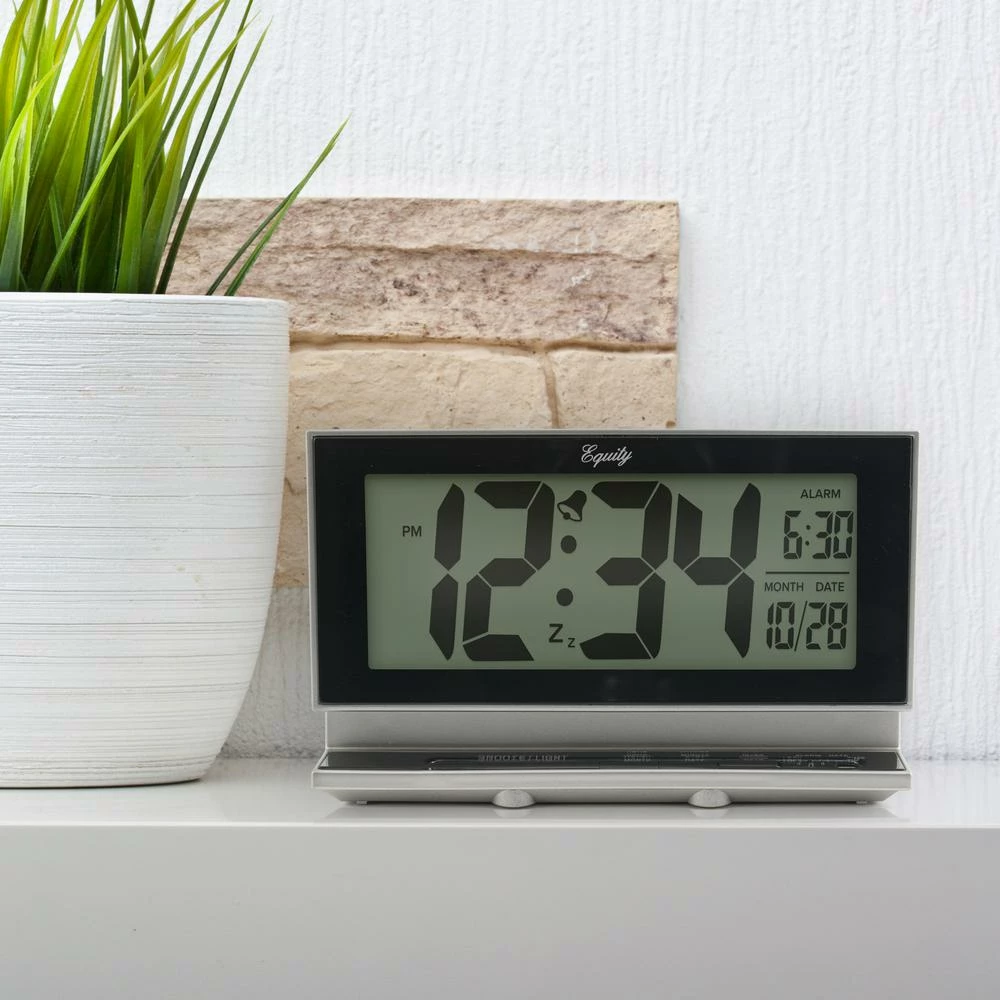 Table Clocks Equity By La Crosse Large 2 In. LCD Alarm Table Clock With Night Vision Technology 7 Table Clocks Equity By La Crosse Large 2 In. LCD Alarm Table Clock With Night Vision Technology - Image 5