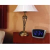 Table Clocks Equity By La Crosse Large 1.8 In. Blue LED Electric Alarm Table Clock With USB Port -SAFAVIEH Shop silver equity by la crosse table clocks 75904 64 1000